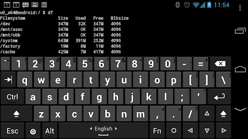 Hacker's Keyboard APK screenshot 1