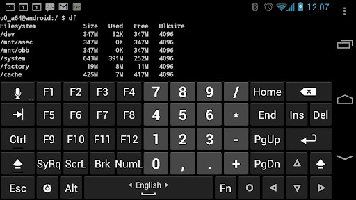 Hacker's Keyboard APK screenshot 1