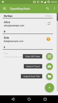 OpenKeychain: Easy PGP APK screenshot 1