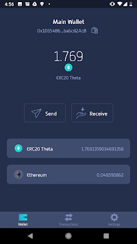 Theta Wallet APK screenshot 1