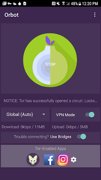 Orbot: Proxy with Tor APK screenshot 1