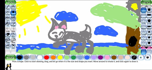 Tux Paint APK screenshot 1