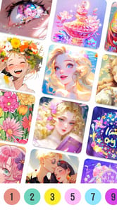 Coloring by number APK screenshot 1