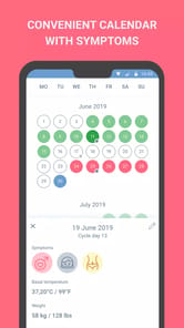 Period tracker  Cycle calendar APK screenshot 1