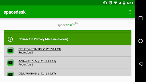 spacedesk (remote display) APK screenshot 1