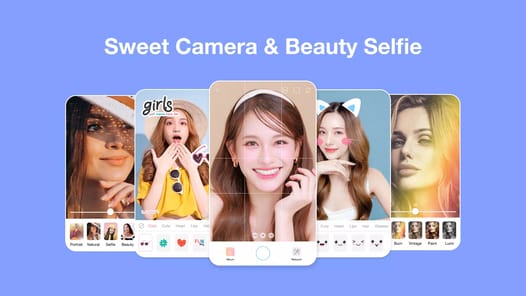 Sweet Beauty & Camera Sticker APK screenshot 1