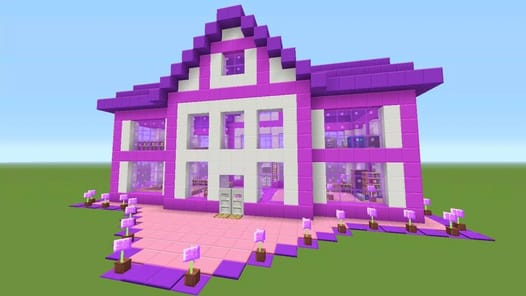 Pink houses for minecraft APK screenshot 1