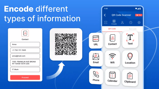 QR scanner - Barcode reader APK screenshot 1