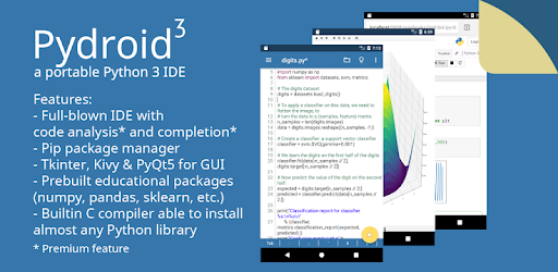 install Pydroid 3 - Educational IDE for Python 3 on PC
