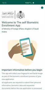 Saudi Visa Bio APK screenshot 1