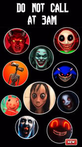 Momo Creepy Horror video Call APK screenshot 1