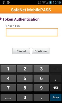 SafeNet MobilePASS APK screenshot 1