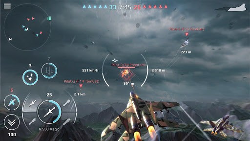 Sky Combat: war planes online simulator PVP APK screenshot 1