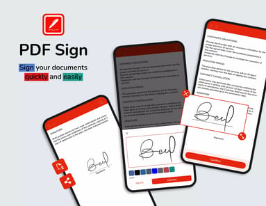 Sign PDF documents easy & fast APK screenshot 1