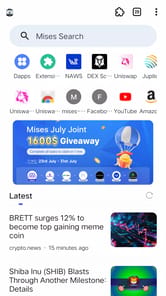 Mises Browser APK screenshot 1