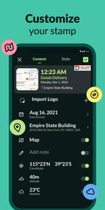 Timestamp Camera, Auto GPS Cam APK screenshot 1