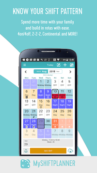 My Shift Planner - Personal Shift Work Calendar APK screenshot 1