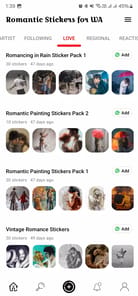 Romantic Stickers for WA APK screenshot 1