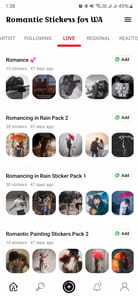 Romantic Stickers for WA APK screenshot 1