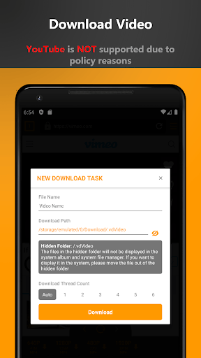 Free Video Downloader - private video saver APK screenshot 1