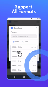 Video downloader & video saver APK screenshot 1