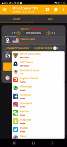MinaProNet - AIO Tunnel VPN APK screenshot 1