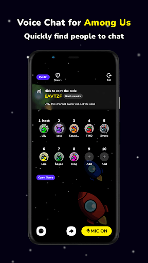 AmongChat - Voice Chat for Among Us Friends APK screenshot 1
