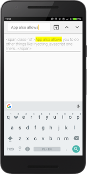 Inspect and Edit HTML Live APK screenshot 1