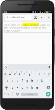 HTML/CSS Website Inspector APK screenshot 1
