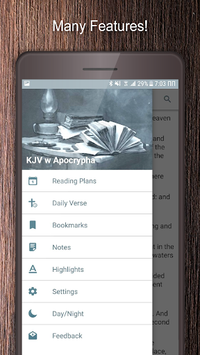 Bible KJV with Apocrypha, Enoch, Jasher, Jubilees APK screenshot 1